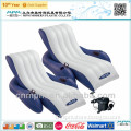 Inflatable Floating Reliner Lounge Pool Float Raft with Cup Holder